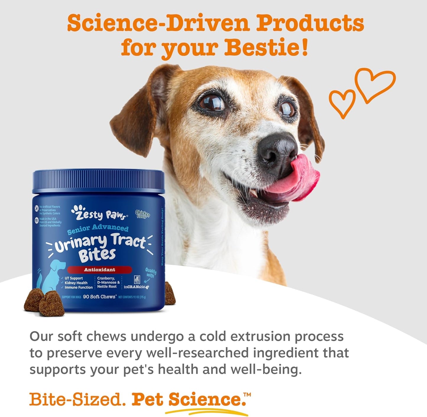 Zesty Paws Suplemento de Arándano Rojo Senior para Perros - Control...