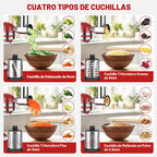 Picadora de carne y accesorio de trituradora de acero inoxidable pa...