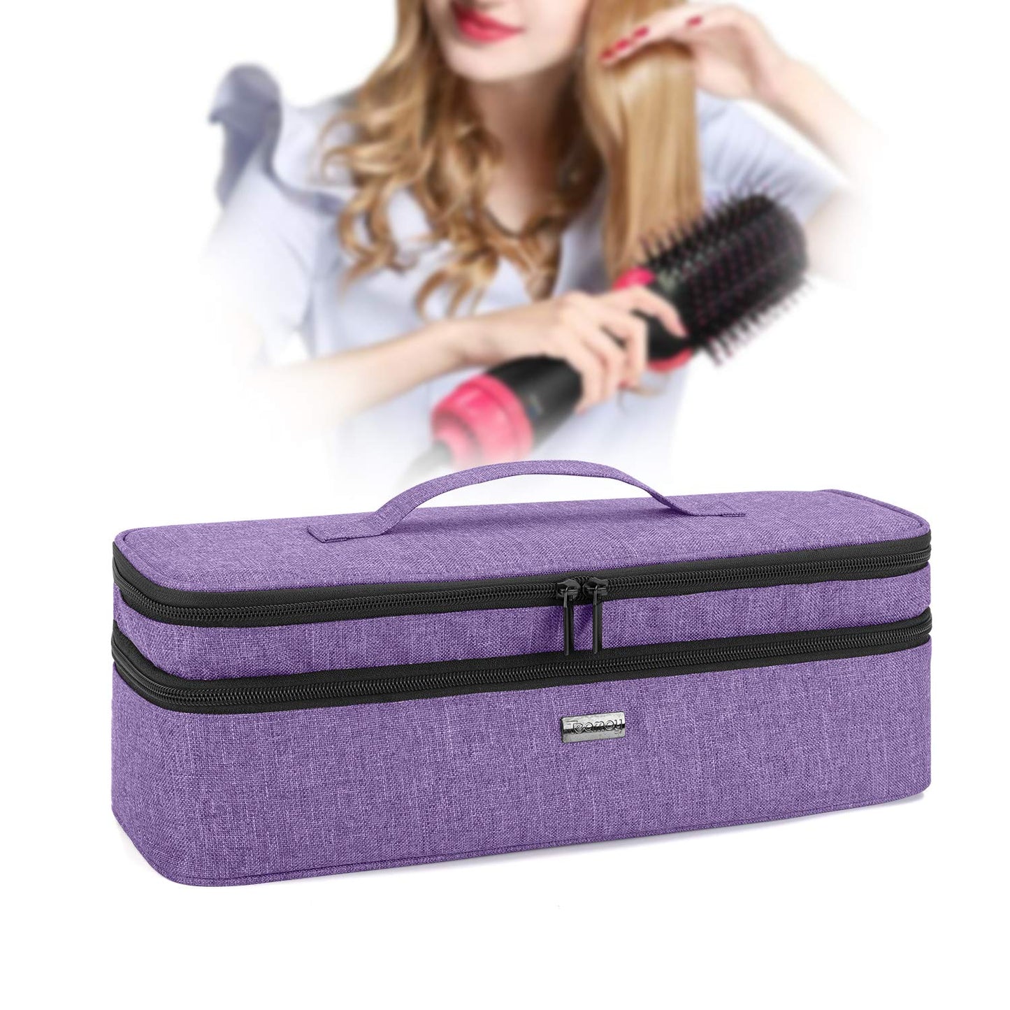 Teamoy Bolsa de almacenamiento de viaje de doble capa compatible co...