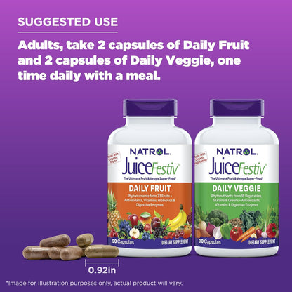 Natrol JuiceFestiv, vitaminas y suplementos para la nutrición y el...