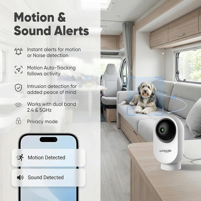Waggle Monitor de mascotas 4G LTE PRO + Mini cámara RV \u2013 Monit...