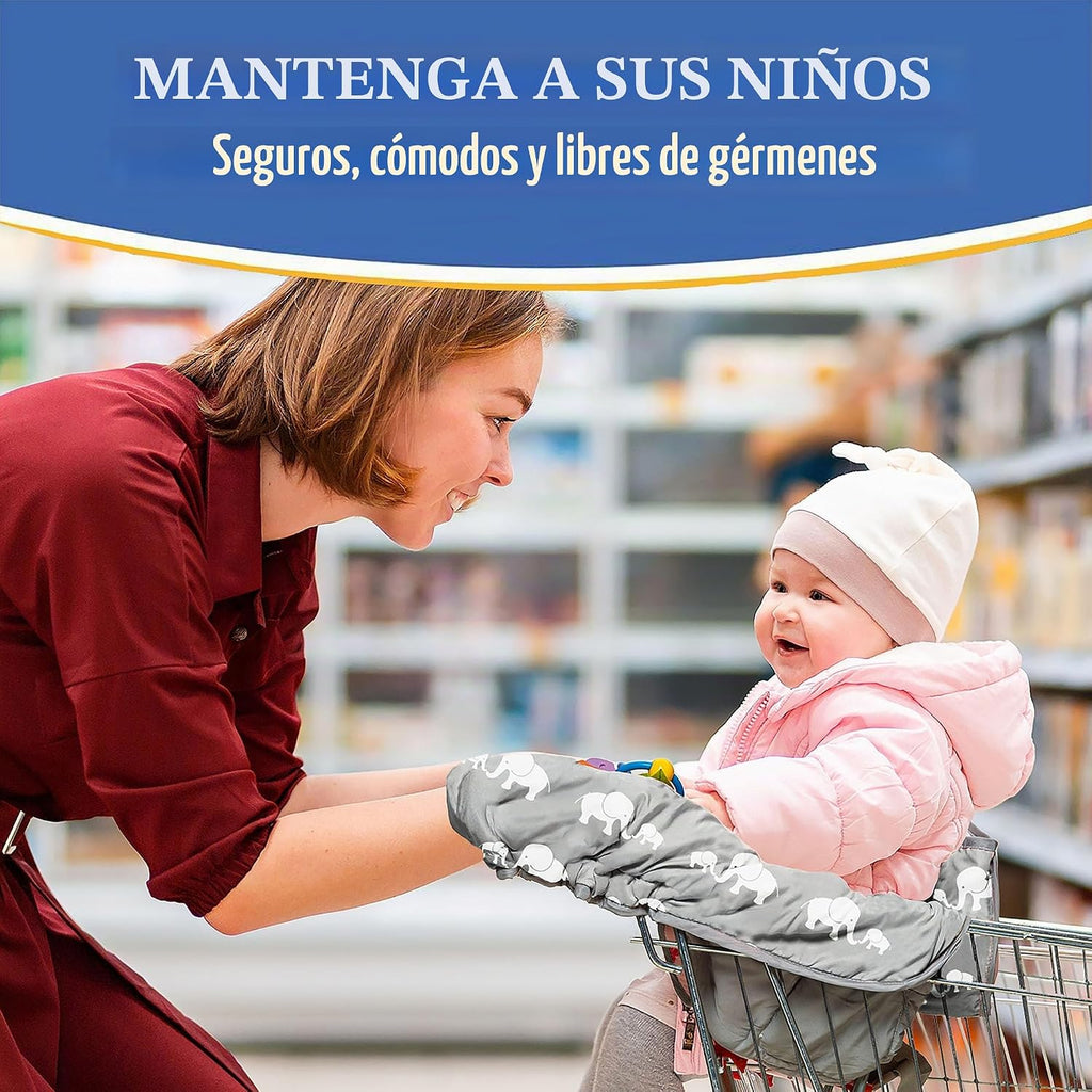 PILLANI Funda para carrito de compras para bebé, funda para silla a...