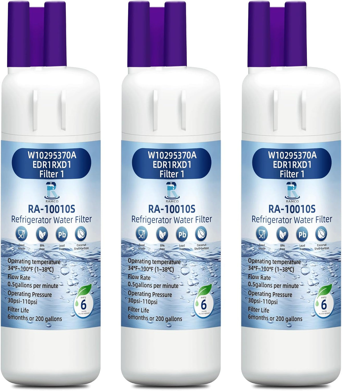 Everydrop by Whirlpool - Filtro para refrigerador de hielo y agua 1...