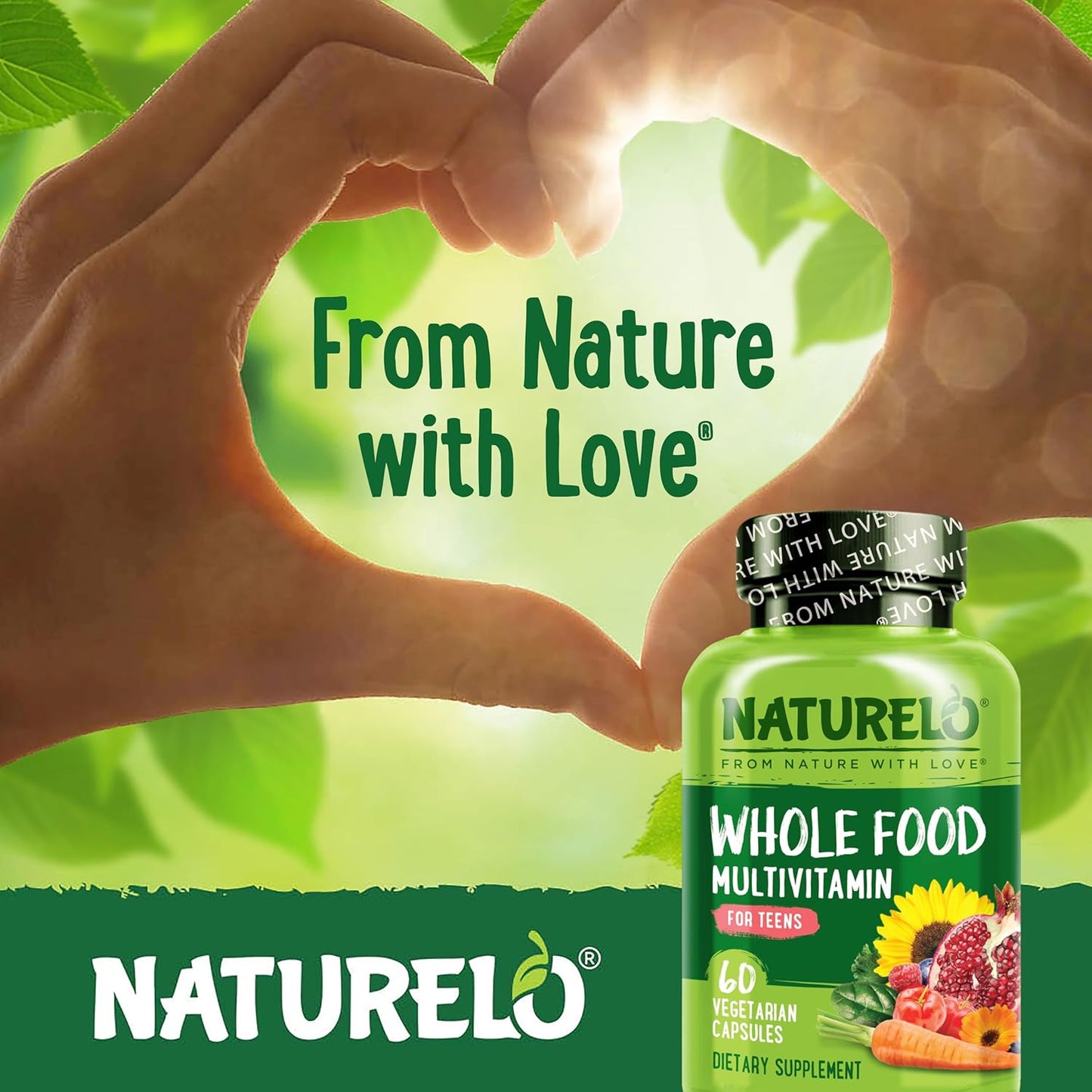 NATURELO Multivitaminas para Adolescentes Niñas\/Niños, 60 Cápsulas...
