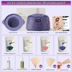 Lifestance Kit de depilación para mujeres y hombres - Calentador di...