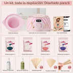 Lifestance Kit de depilación para mujeres y hombres - Calentador di...
