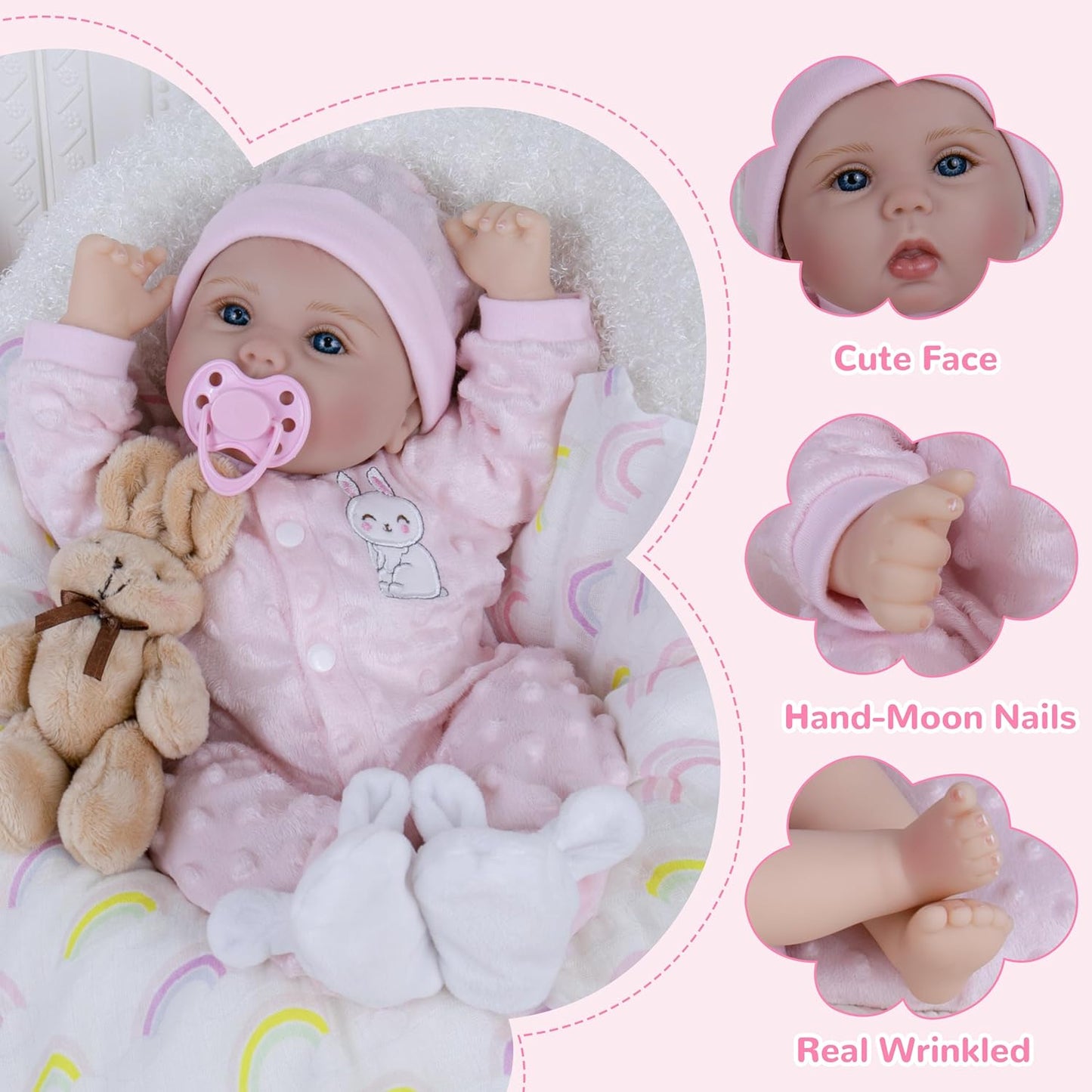 Aori 2.0 Muñecas realistas de bebé recién nacido, muñecas de bebé r...
