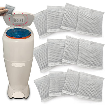 12 piezas de desodorantes para cubos de pañales, absorbentes de olo...