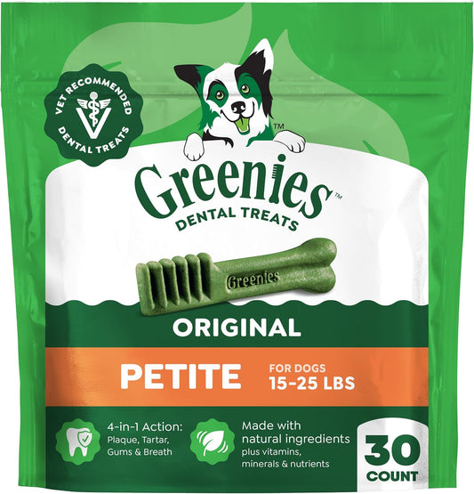 Greenies Original galletas para perro pequeño masticables dentales,...