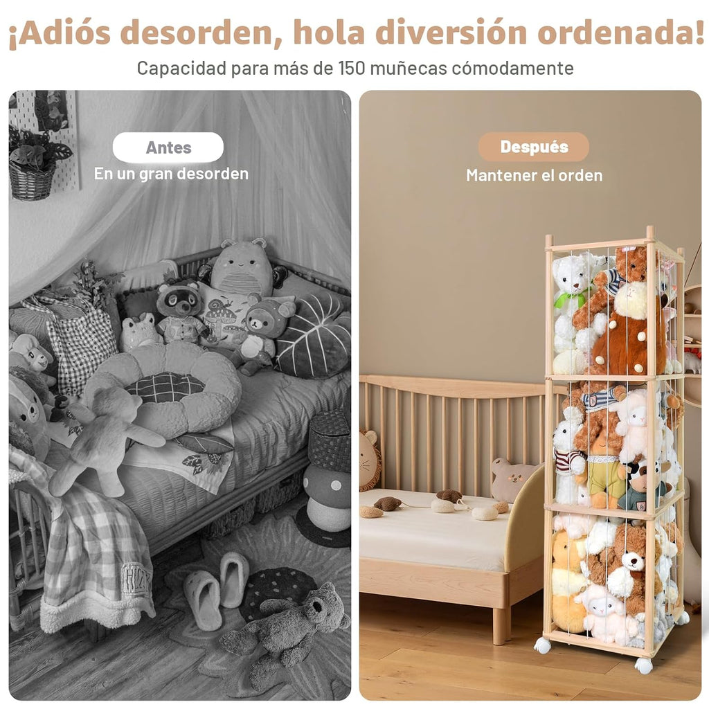 Almacenamiento de animales de peluche, almacenamiento de zoológico...