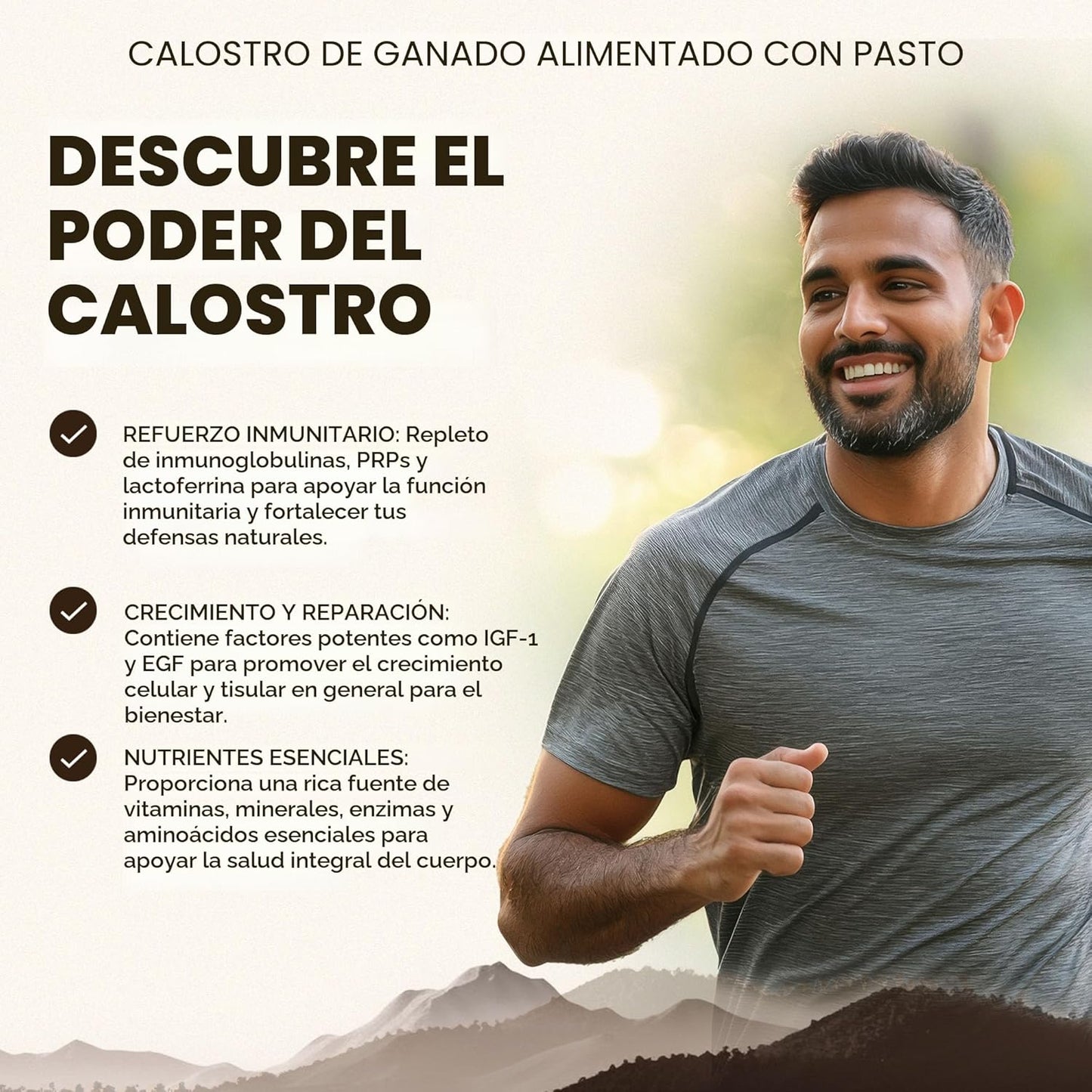 Ancestral Supplements Suplemento de Calostro de Res Alimentada con...