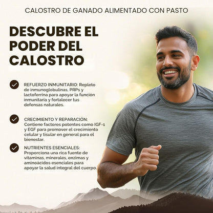Ancestral Supplements Suplemento de Calostro de Res Alimentada con...