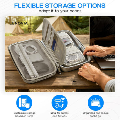 Lunovia Hard Shell Tech Organizer - Funda protectora de viaje para...