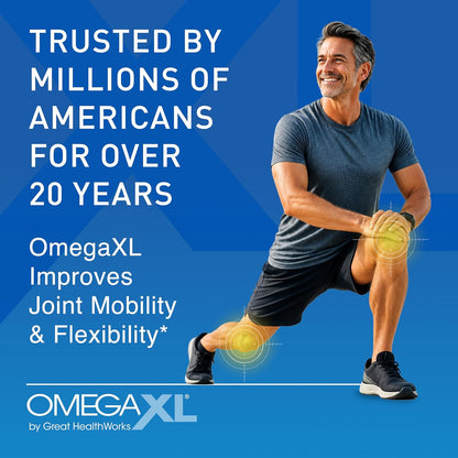 OmegaXL Suplemento de apoyo articular - 60 cápsulas blandas y Vitam...