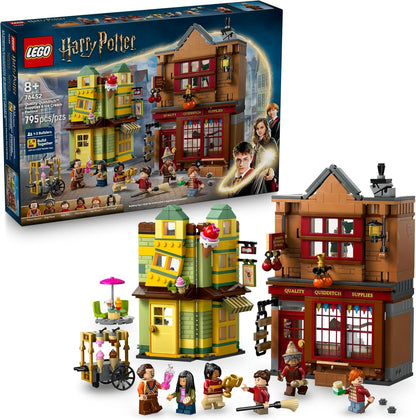 LEGO Harry Potter Suministros de Quidditch de Calidad y Heladería - Juguete para Niños - Set de Construcción del Callejón Diagon para Niños y Niñas de 8+ - Coleccionable de Harry Potter - Idea de