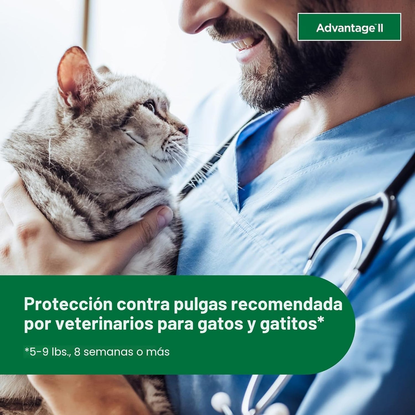 Advantage II Tratamiento y prevención de pulgas recomendado por vet...