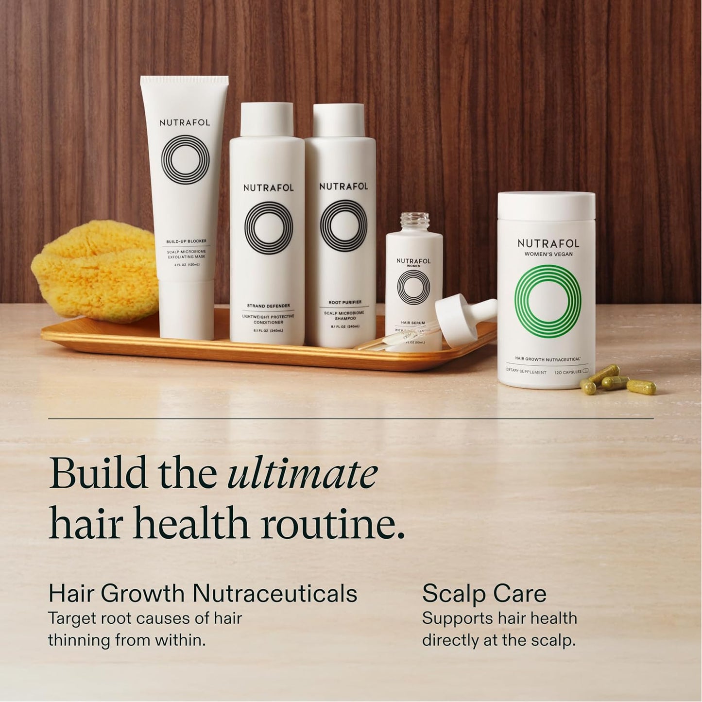 Nutrafol Máscara Exfoliante para el Cuero Cabelludo, Elimina la Acumulación de Productos y el Aceite para un Cabello y Cuero Cabelludo Más Saludables, Formulada por Médicos para el Cabello Fino