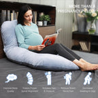 MOON PARK-Almohadas de embarazo y maternidad de cuerpo completo par...