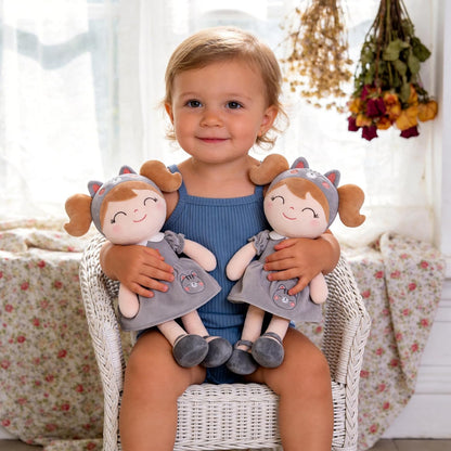 Gloveleya Muñeca bebé niña regalos de peluche suave para gatos (12...