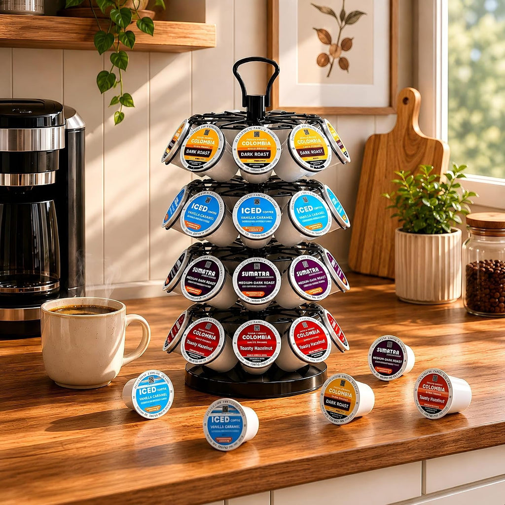 Soporte para tazas K, organizador de cápsulas de café para 36 cápsu...