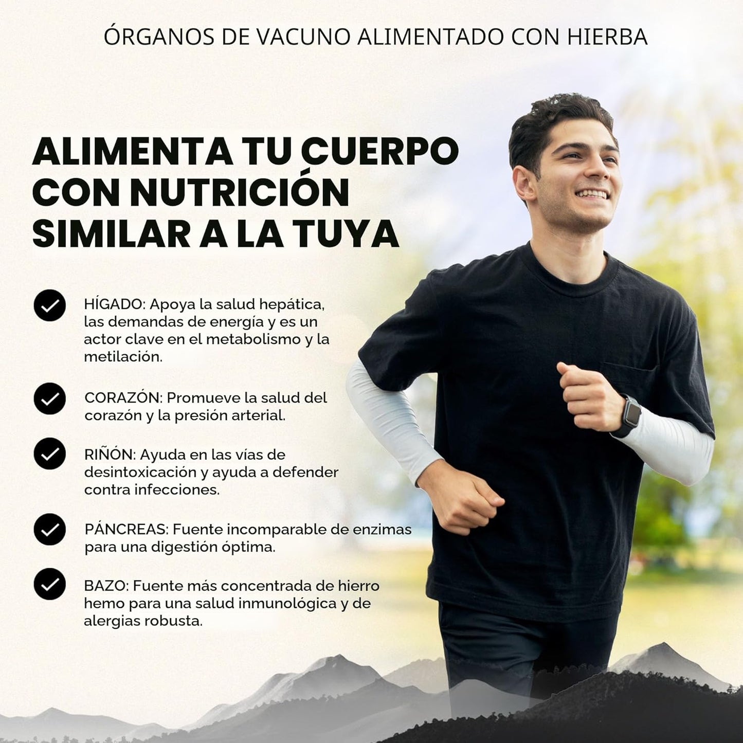 Ancestral Supplements Suplemento de órgano de res alimentado con pa...