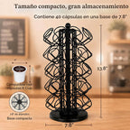 Soporte para tazas K, soporte organizador de almacenamiento para cá...