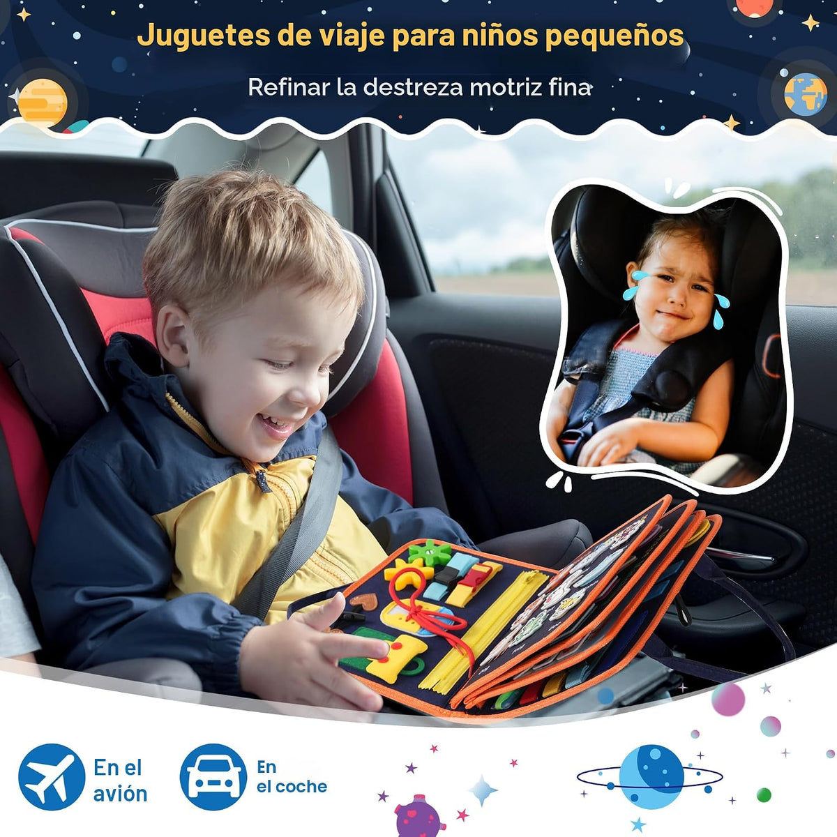 Tabla Ocupada de Juego Montessori para Niños Pequeños: Juguetes Mon...