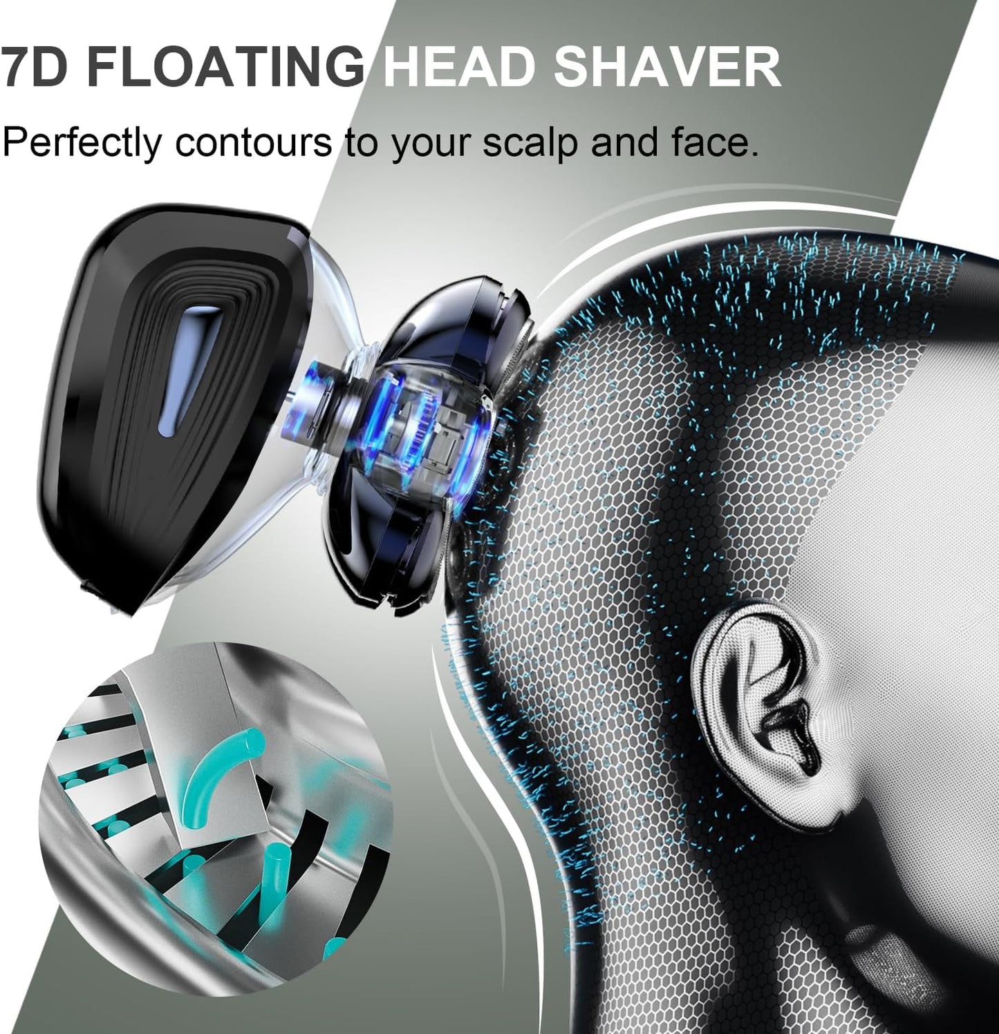 Afeitadoras de cabeza para hombres calvos: afeitadora de cabeza des...