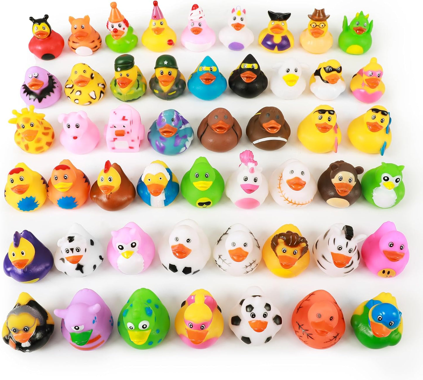 XY-WQ Paquete de 50 patos de goma para Jeeps Ducking, pato flotante...