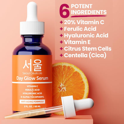 SeoulCeuticals Gran suero coreano de 2 onzas con 20% de vitamina C...