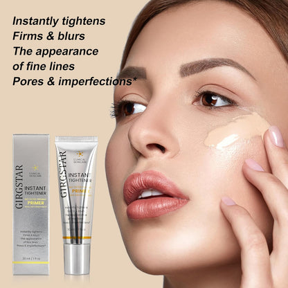 Imprimación instantánea borrosa y reafirmante para la cara antes del maquillaje, tensador de perfección, suaviza visiblemente el aspecto de líneas finas, arrugas y poros - Asegura el