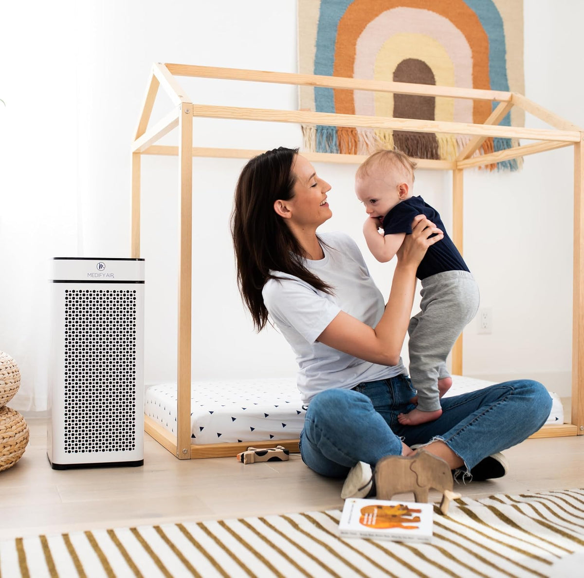 Medify MA-40 - Purificador de aire con filtro HEPA | Cobertura de 1...