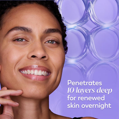 Olay Regenera Noche Recuperación Crema & crema facial hidratante, 1.7 onzas