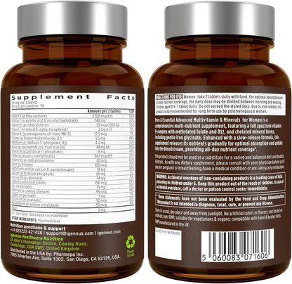 Igennus Multivitamínico metilado de alta potencia para mujeres, ing...