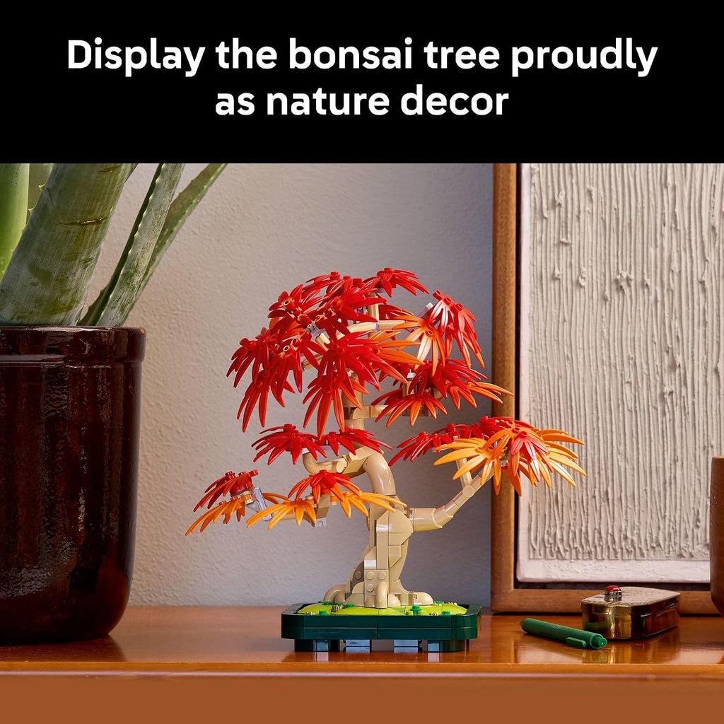LEGO Botanicals 10348 - Kit de construcción de árbol bonsái de arce...