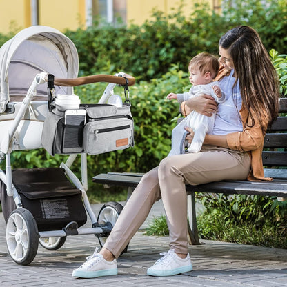 Momcozy Organizador Universal para Cochecito con Portavasos Aislado...