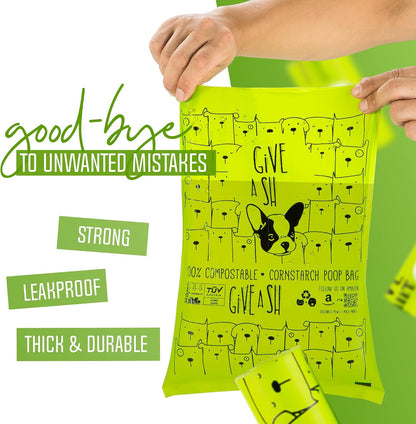 Bolsas compostables para excremento de perro certificadas al 100% p...
