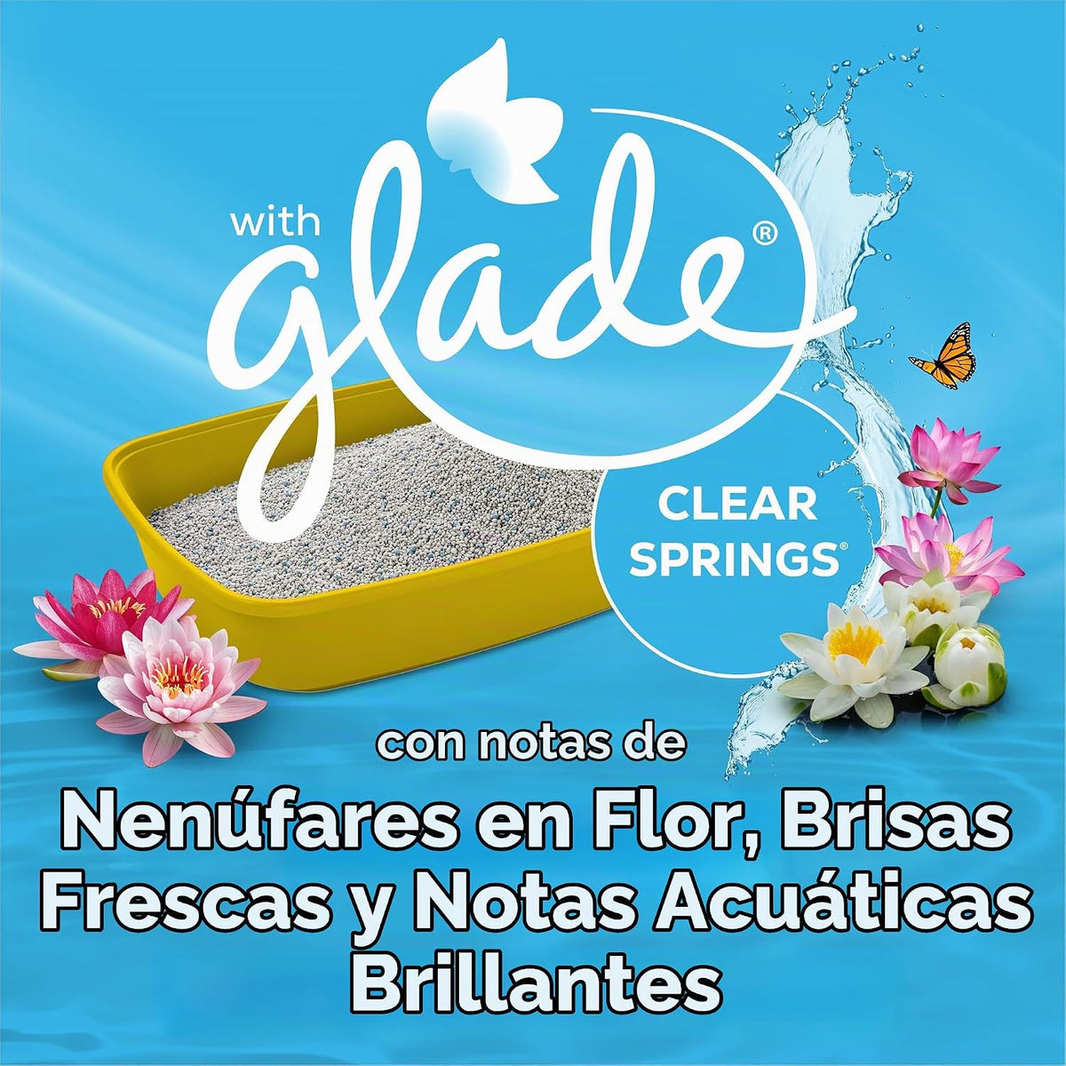 Purina Tidy Cats Arena Aglomerante para Múltiples Gatos, Glade Clea...