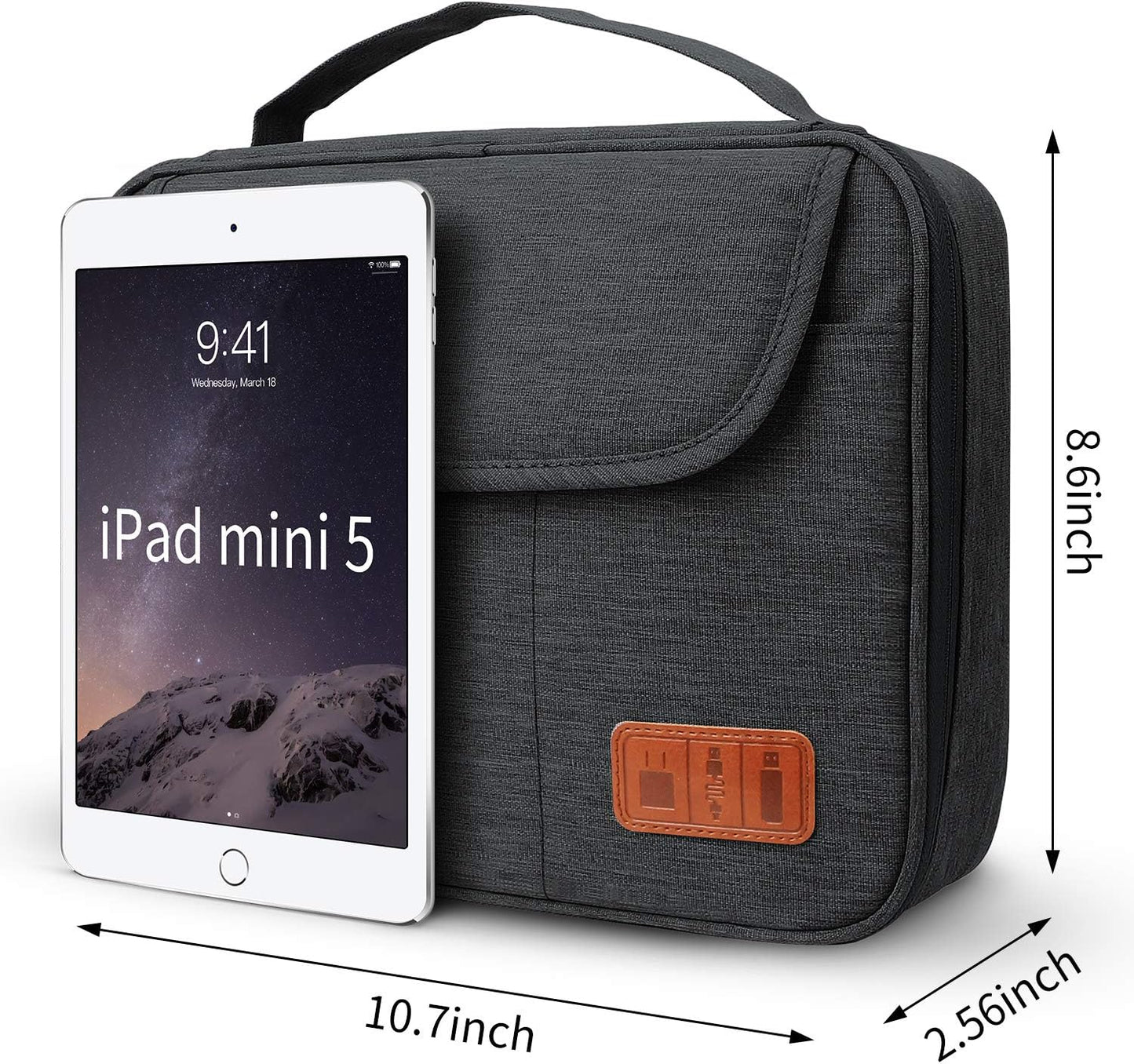 HOLIMET Bolsa organizadora de cables, bolsa de accesorios electróni...