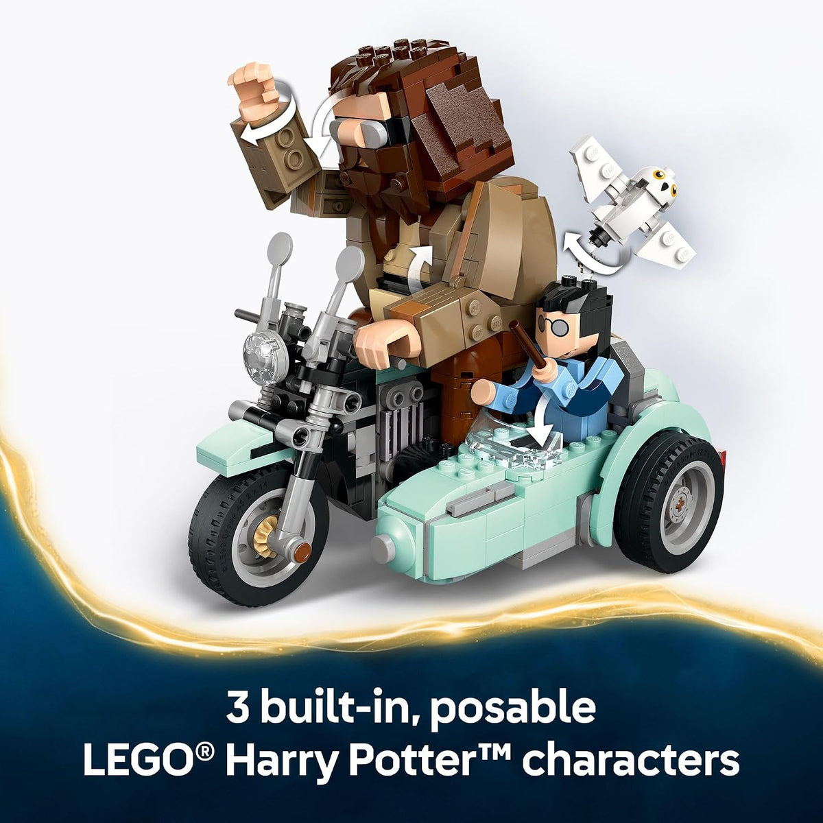 LEGO Harry Potter - Paseo en motocicleta de Hagrid y Harry - Juguet...