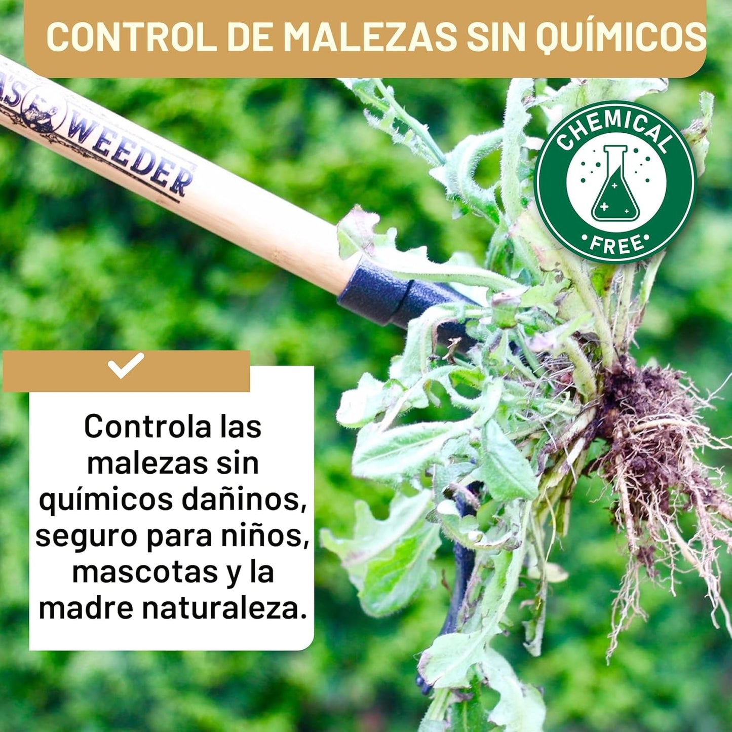 Grampa's Weeder - El extractor de malezas de pie original con m...