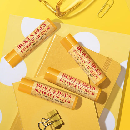 Burt's Bees Bálsamo labial - Cera de abeja original, paquete de...