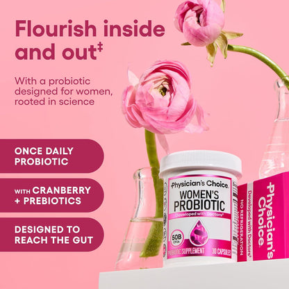 Physician's CHOICE Probióticos para mujeres - Equilibrio PH, di...