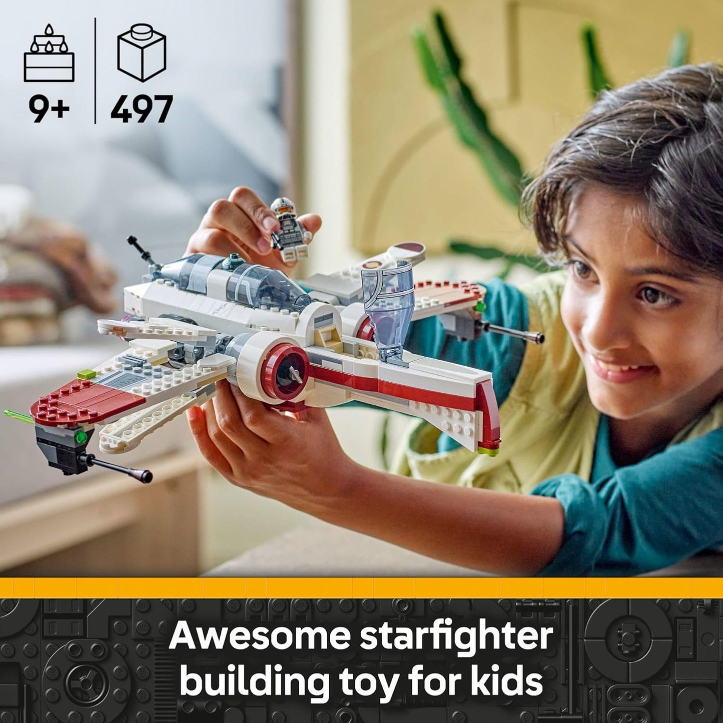 LEGO Star Wars: La venganza de los Sith Nave espacial ARC-170 Starfighter juguete de construcción - Juguete de Star Wars para niños y niñas, edades 9+ - Idea de regalo para cumpleaños - 75402