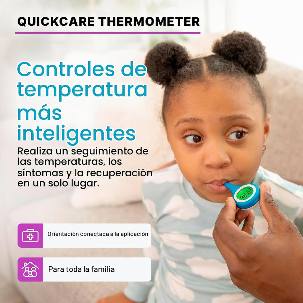 Kinsa QuickCare Termómetro Digital Inteligente - Termómetro Médico...