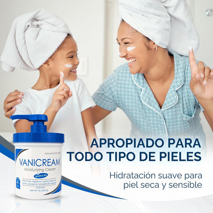Vanicream Crema hidratante para la piel con dispensador de bomba -...
