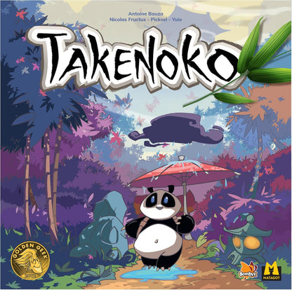 Juego de mesa Takenoko - Juego de estrategia del jardín de bambú con miniaturas de pandas, juego familiar divertido para niños y adultos, a partir de 8 años, 2-4 jugadores, tiempo de juego de 45