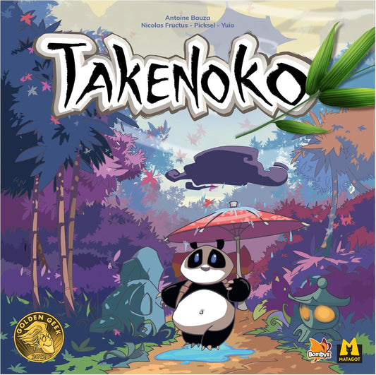 Juego de mesa Takenoko - Juego de estrategia del jardín de bambú con miniaturas de pandas, juego familiar divertido para niños y adultos, a partir de 8 años, 2-4 jugadores, tiempo de juego de 45