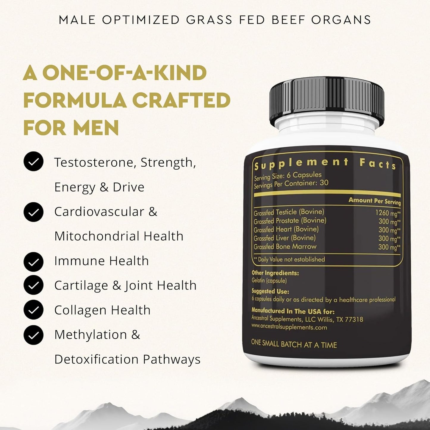 Ancestral Supplements Mofo, Suplementos para Hombres, Apoyo para Ni...