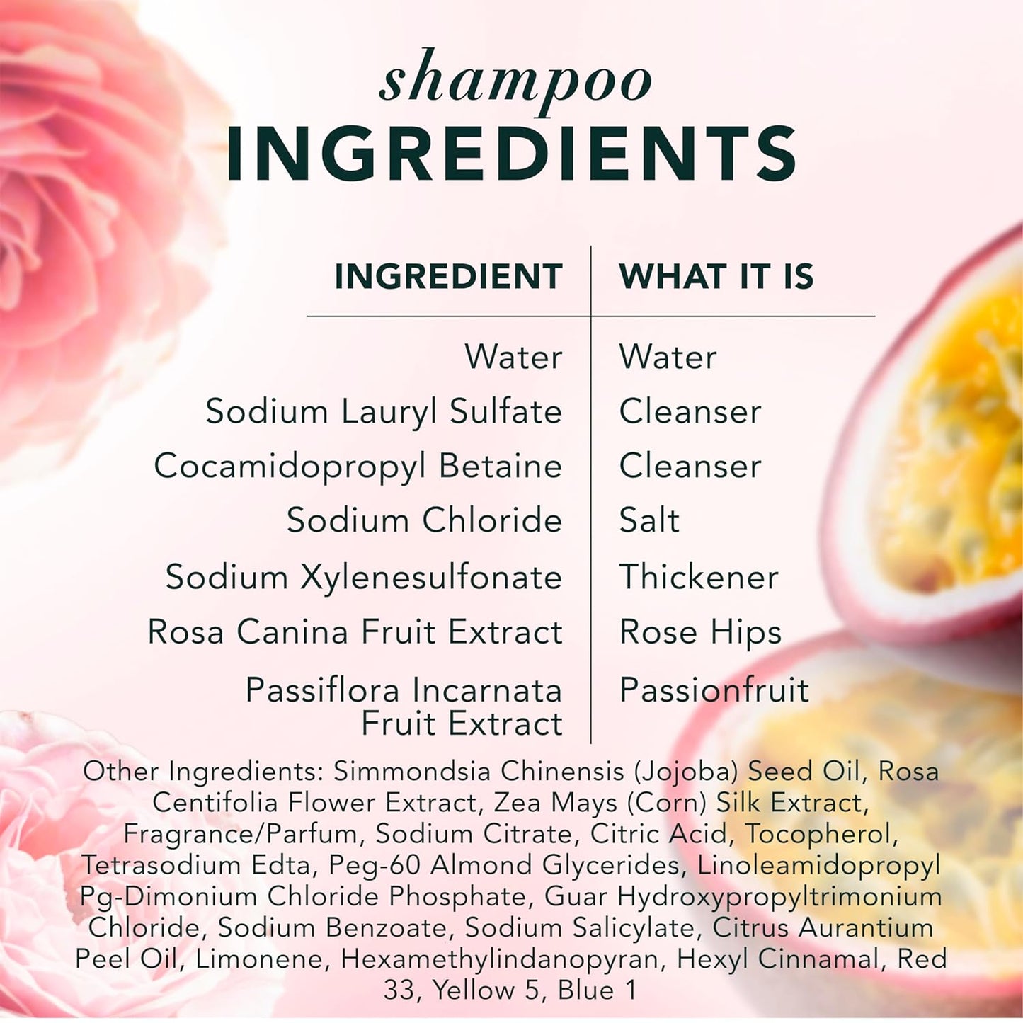 Herbal Essences Juego de champú y acondicionador, rosa mosqueta + m...